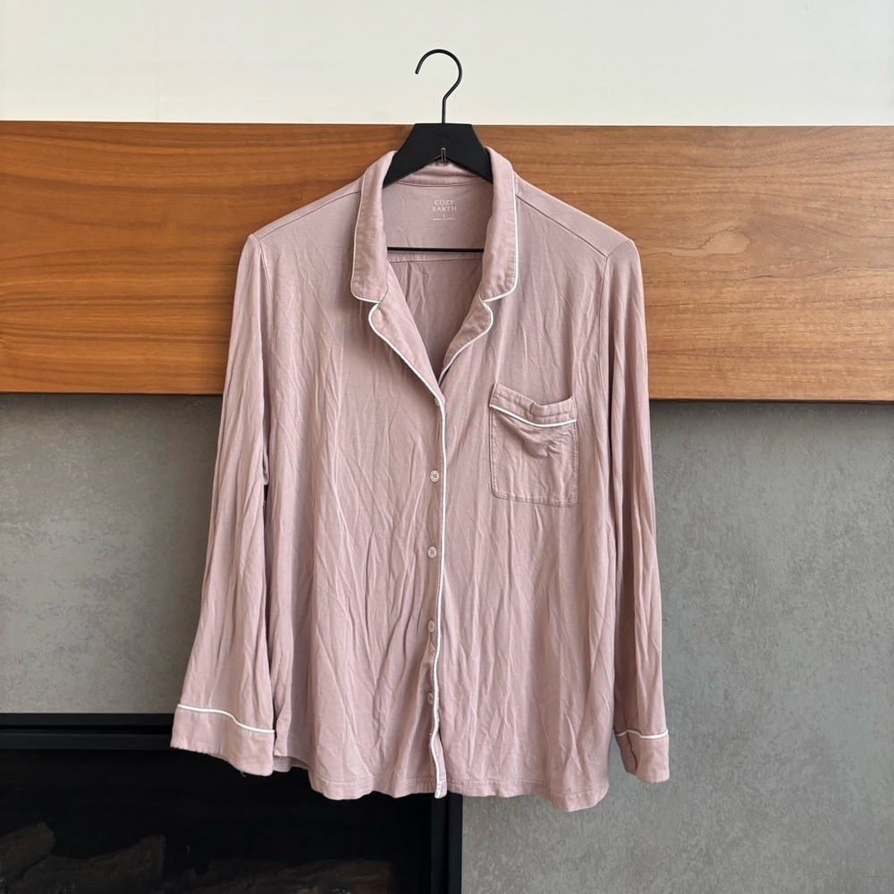 Cozy Earth Pajama Top, Size L